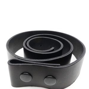 King Baby Studio Black Leather Belt Replacement No Buckle Size 32 NWT